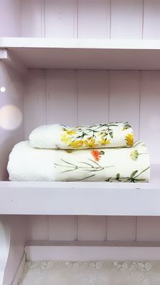 Coppia Asciugamani fascia giardino di primavera