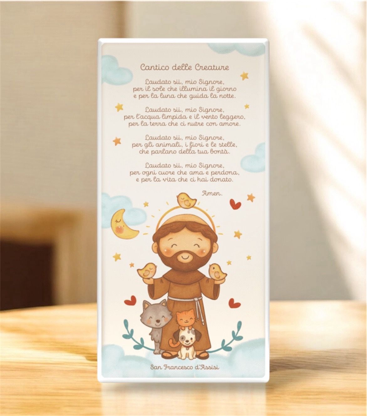 Tavola San Francesco Cantico delle creature