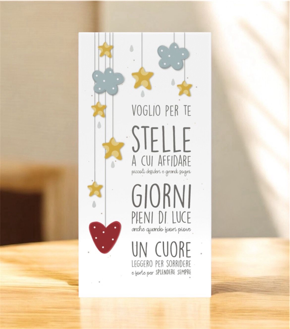 Tavola voglio per te stelle a cui affidare piccoli desideri