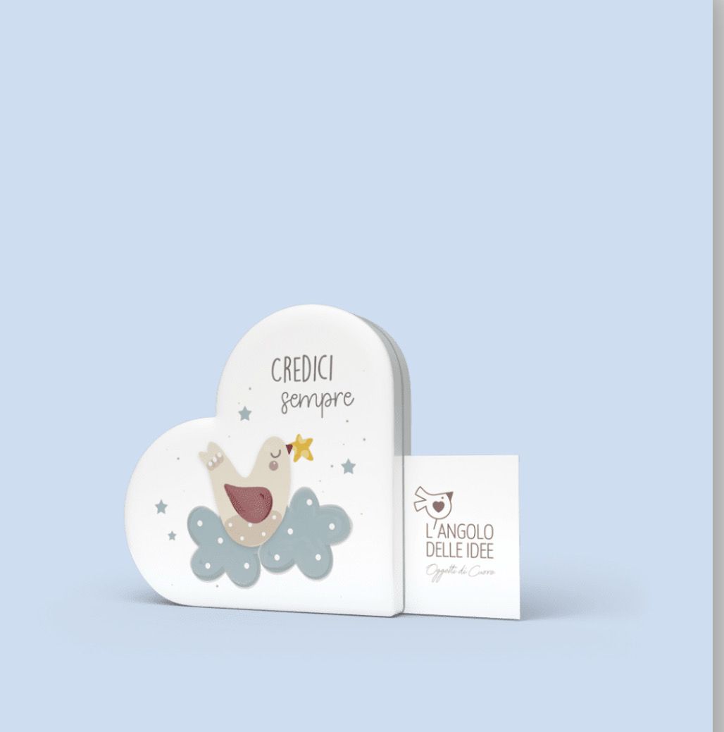 QUADRO PORTARICORDI CUORE -credici sempre