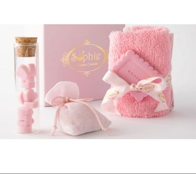 Box regalo lavette ampolla a saponetta biscotto