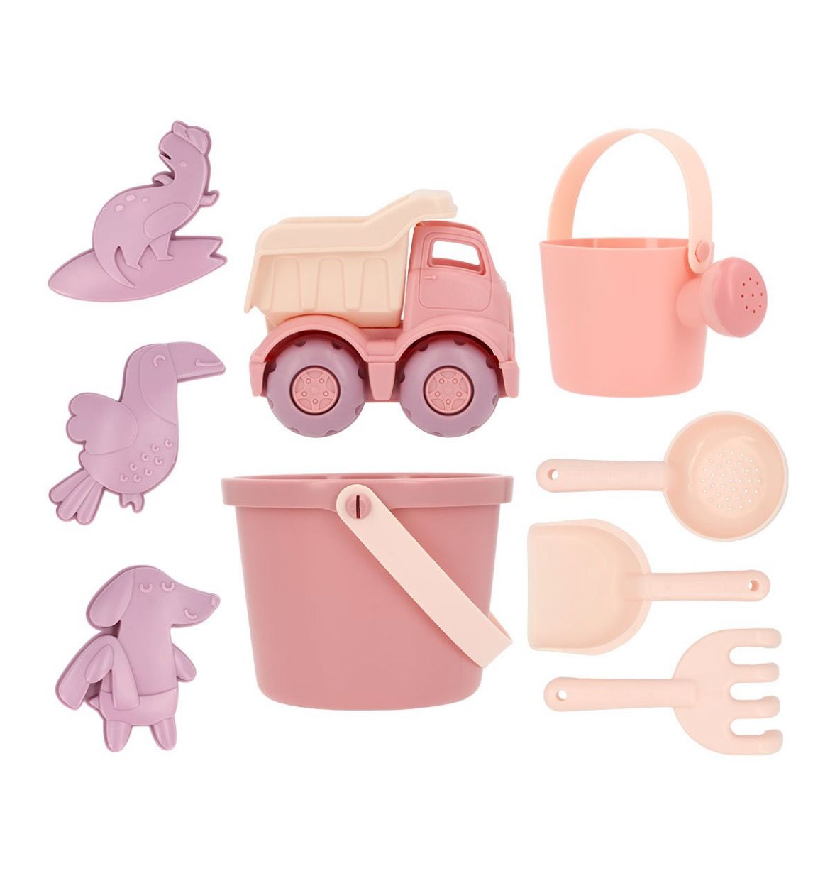 Set giochi da Spiaggia Monneka toni rosa