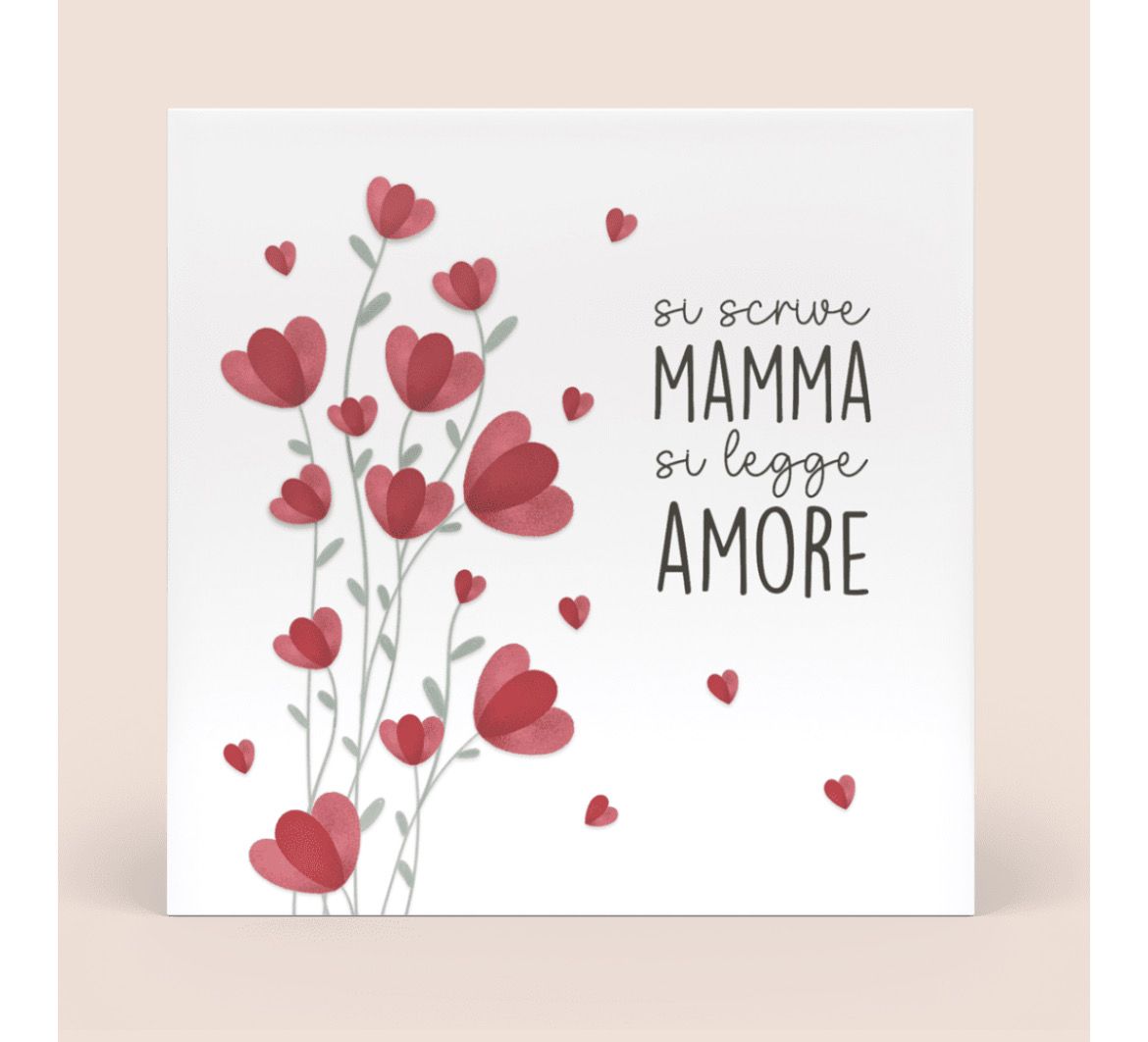 FORMELLA PICCOLA - Si scrive Mamma si legge amore
