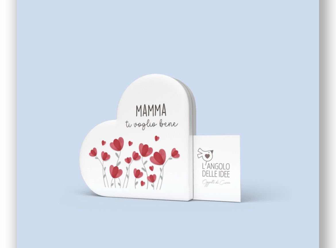 QUADRO PORTARICORDI CUORE - Mamma ti voglio bene