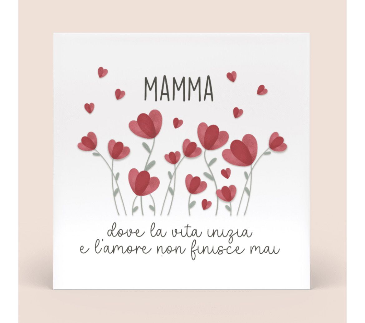 FORMELLA PICCOLA - Mamma dove la vita inizia e l’amore non finisce mai