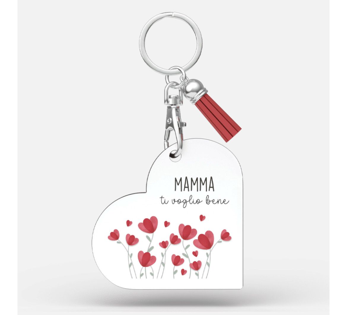 Portachiavi cuore - Mamma ti voglio bene