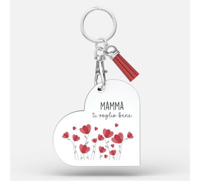 Portachiavi cuore - Mamma ti voglio bene