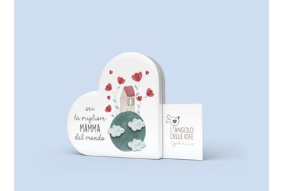 QUADRO PORTARICORDI CUORE - Sei la mamma migliore del mondo