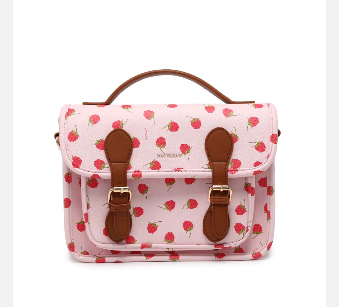 Cartella media lamponi fondo rosa Naj-Oleari cod. 61159