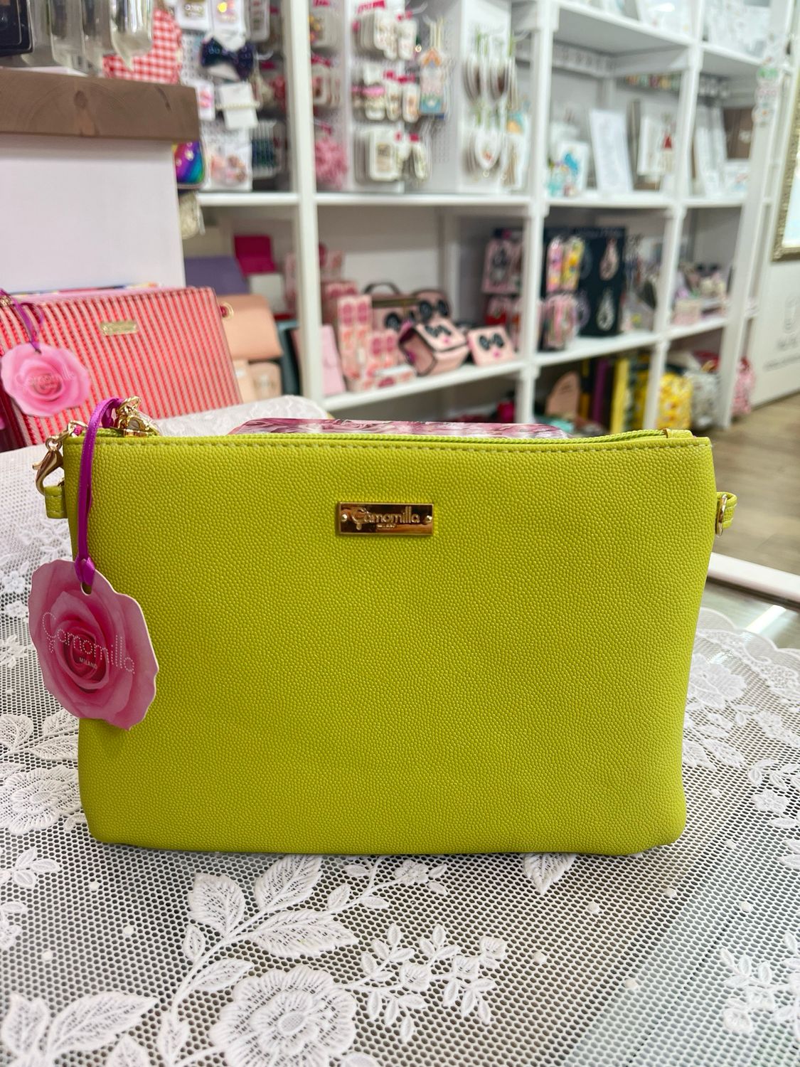 Tracollina piatta Camomilla Milano verde matcha 24644