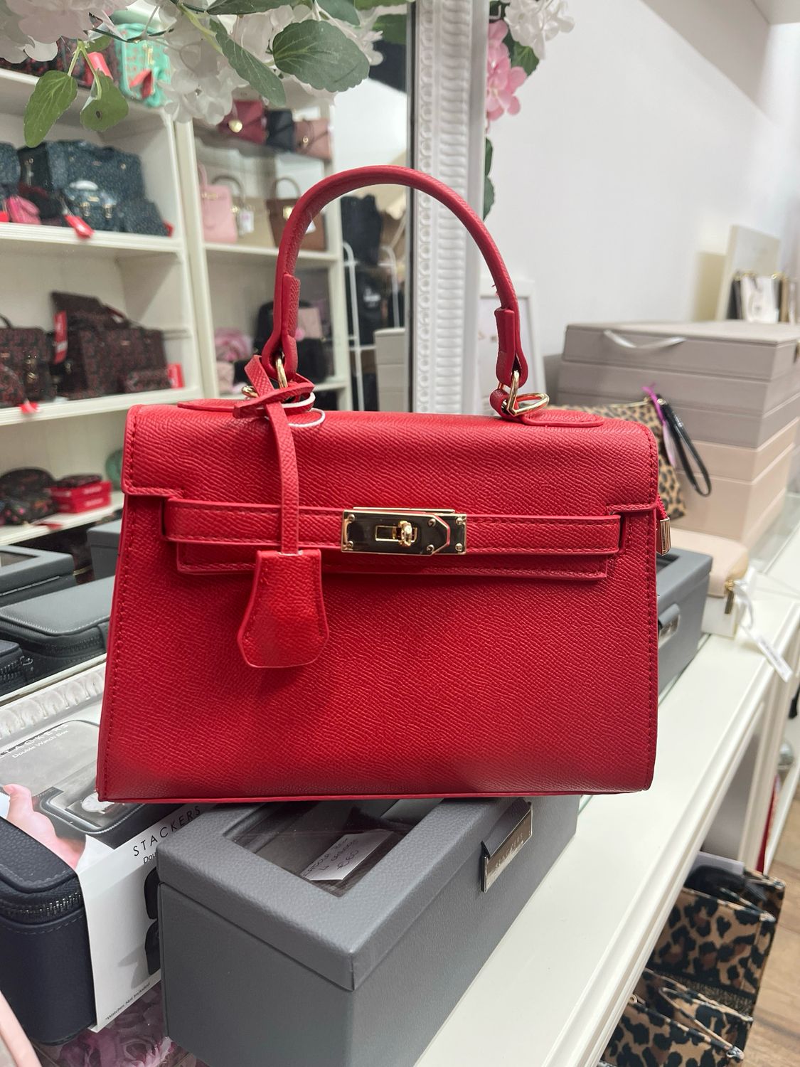 Borsa in ecopelle Kendall rosso