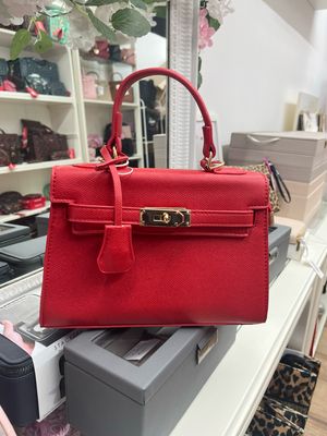 Borsa in ecopelle Kendall rosso