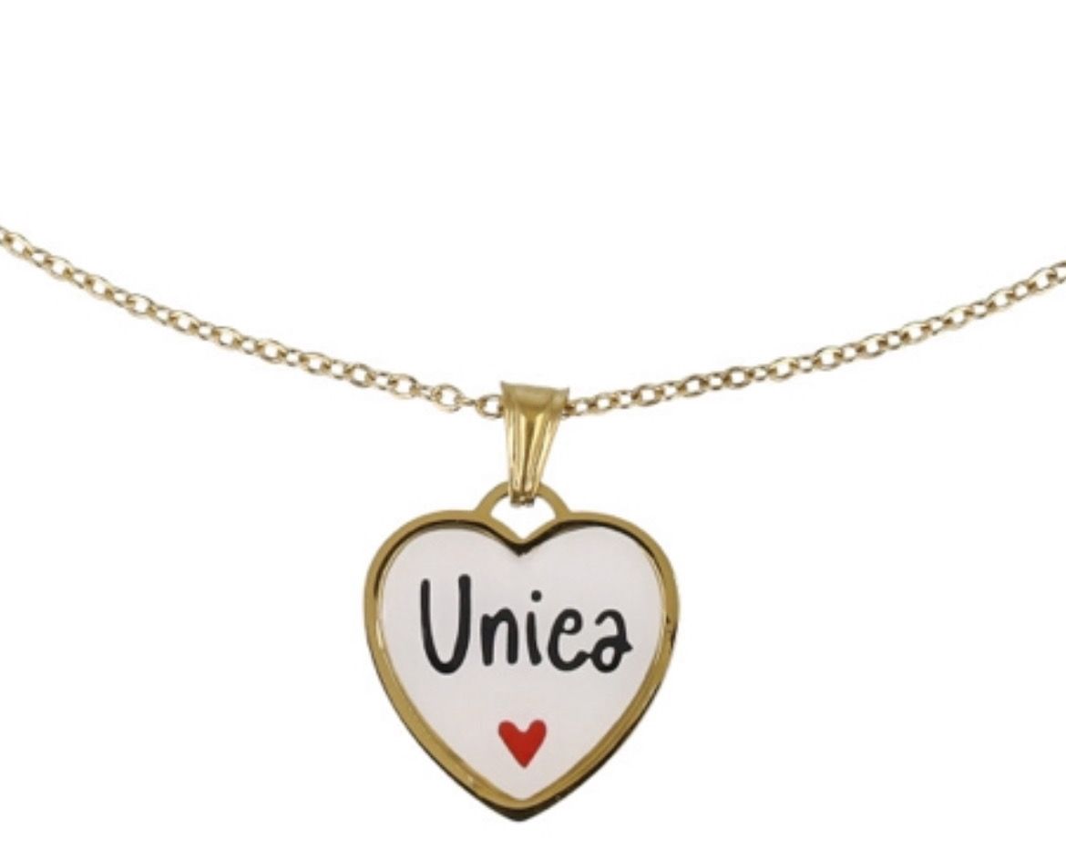 Catenina cameo cuore unica