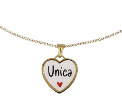 Catenina cameo cuore unica