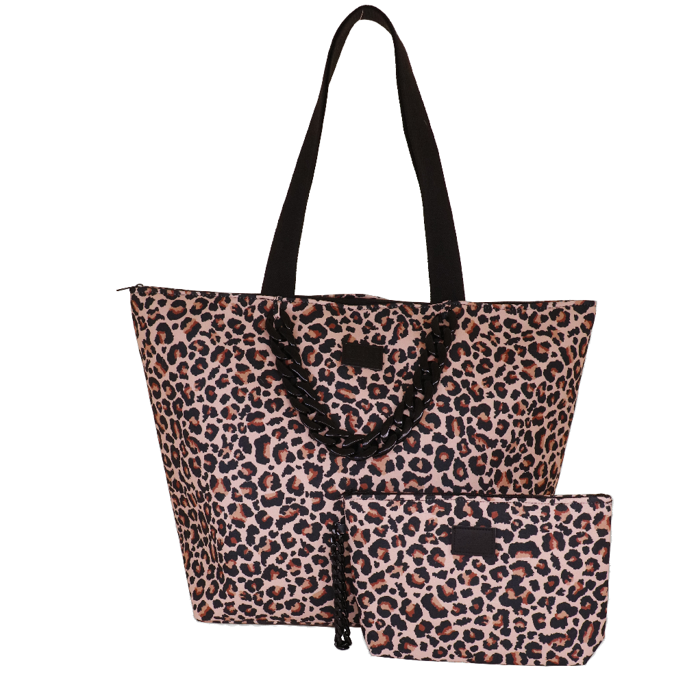 Set BORSA MARE e BUSTA LEO NERO Camomilla Milano 22633