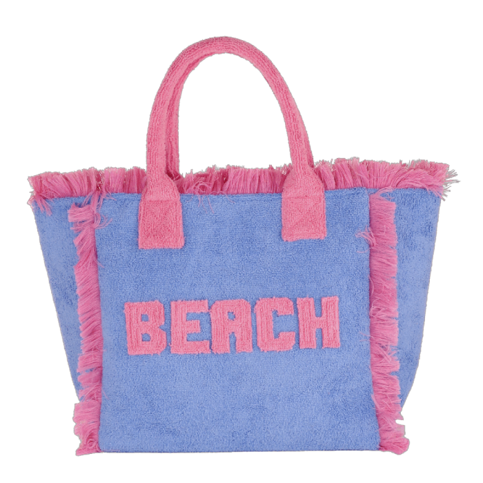 BORSA CITY S SPUGNA BEACH AZZURRO E ROSA Camomilla Milano 22207