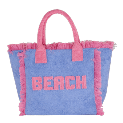 BORSA CITY S SPUGNA BEACH AZZURRO E ROSA Camomilla Milano 22207