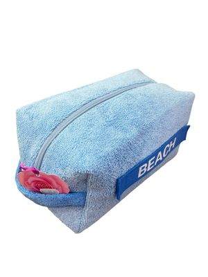 POUCH BAULETTO MARE M SPUGNA AZZURRO Camomilla Milano 22340