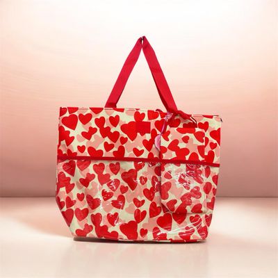 Set borsa Mare L e bustina cuoricino rosso Camomilla Milano 23633