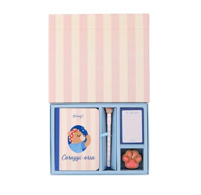 Kit quaderno Mamma A6 + penna cancellabile Bo-Bo + candela + to-do list - Coraggi-orsa Mr Wonderful