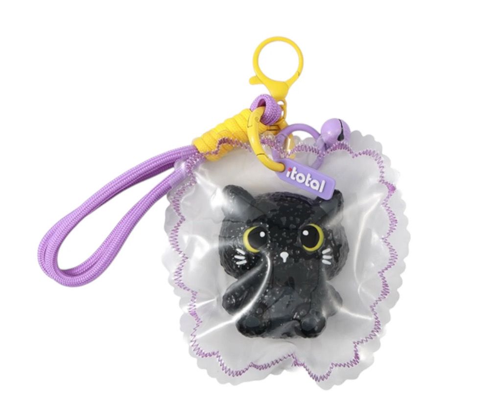 Portachiavi Antistress gatto nero