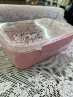 Lunch box con posate unicorno