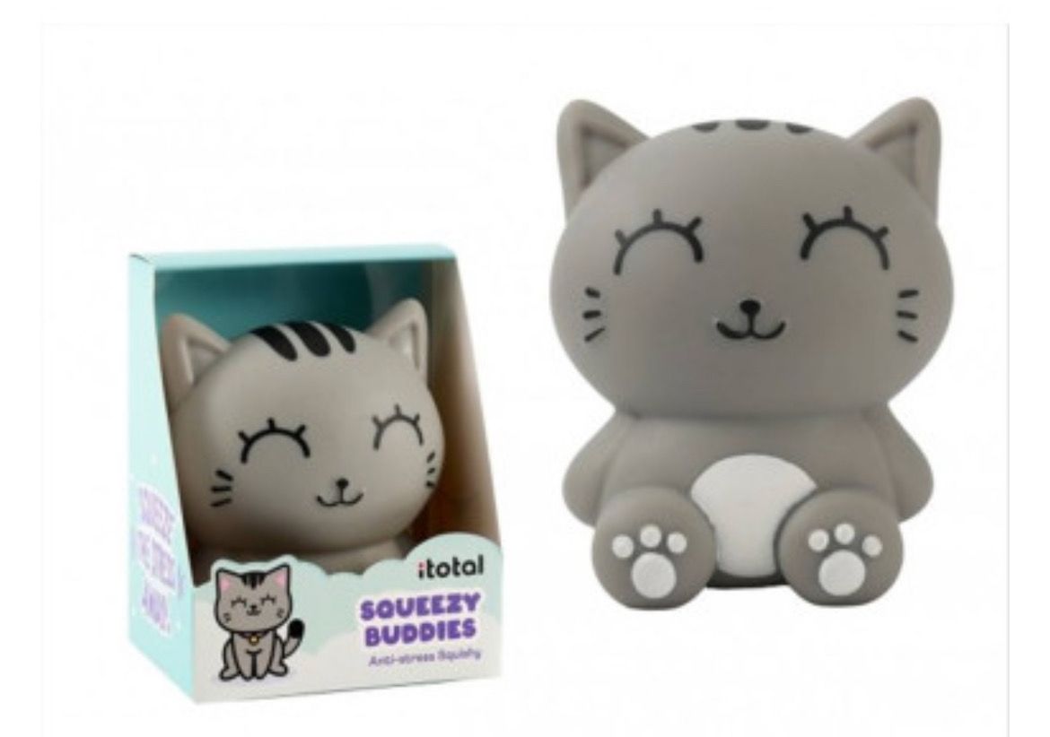 Pupazzetto Squeezy antistress Gatto grigio