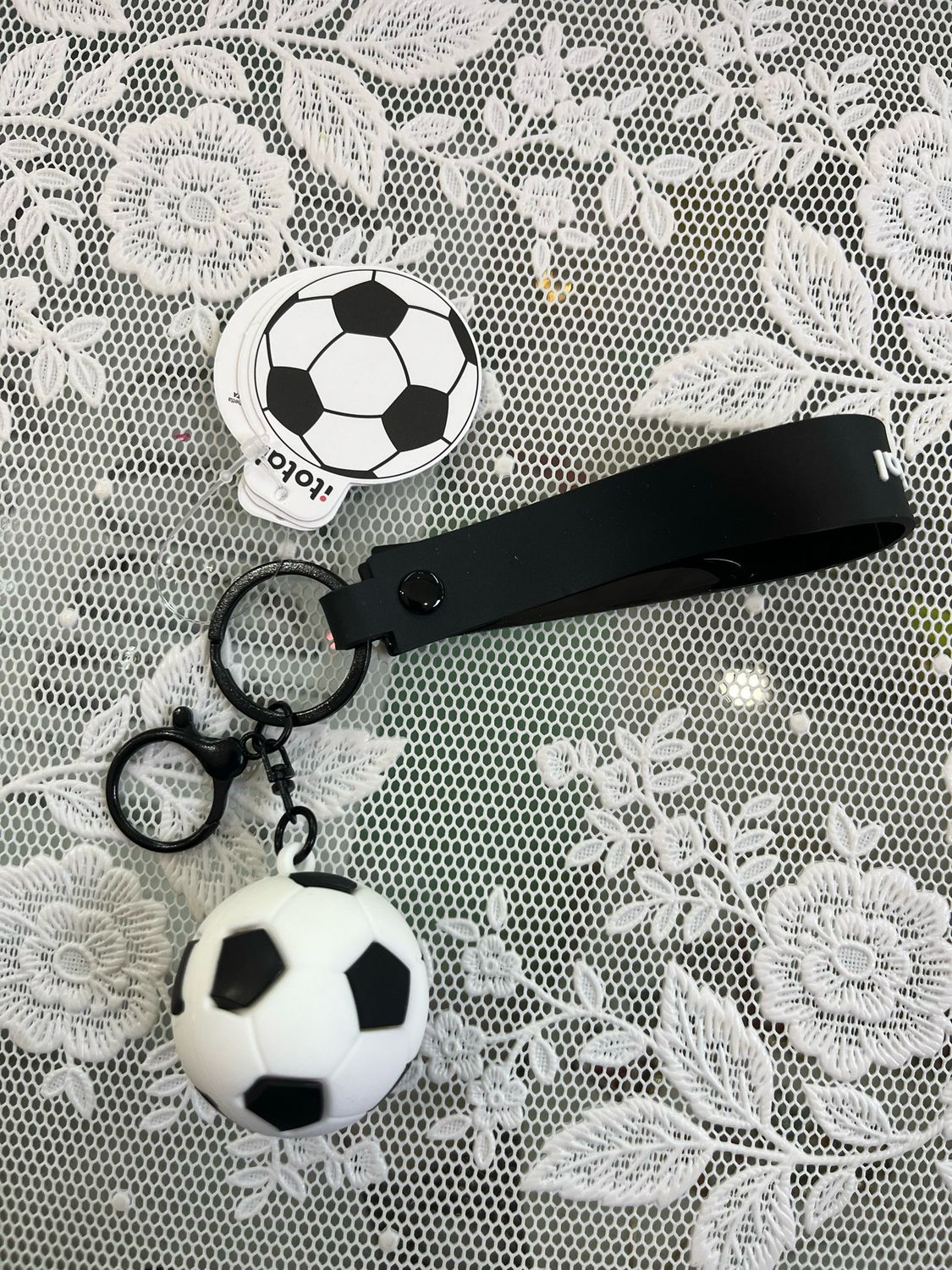 Portachiavi Pallone calcio 3D