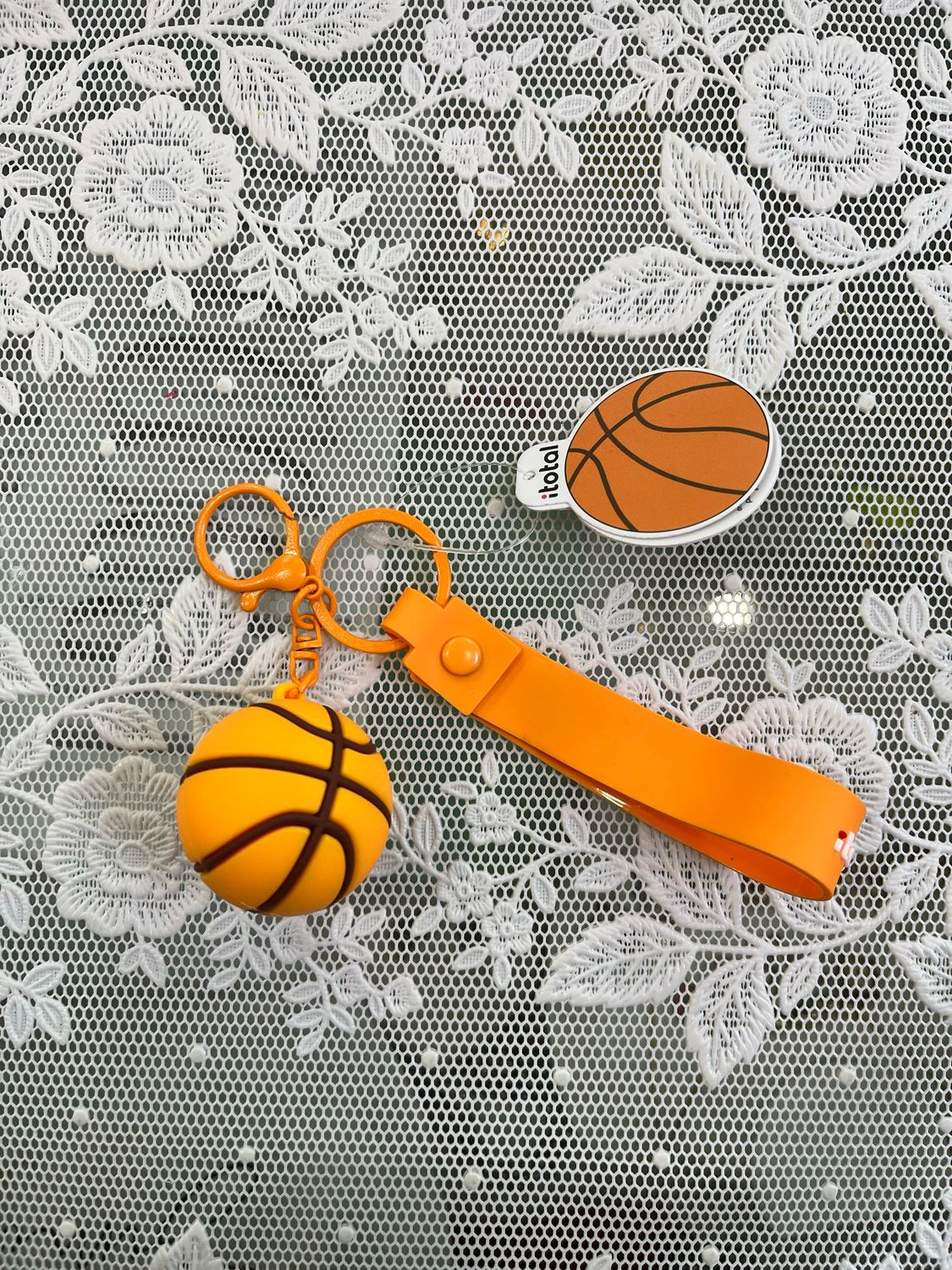 Portachiavi Pallone basket 3D