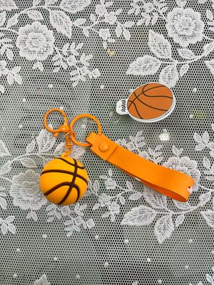 Portachiavi Pallone basket 3D