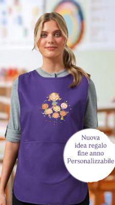 Grembiule per dada o maestra di asilo viola