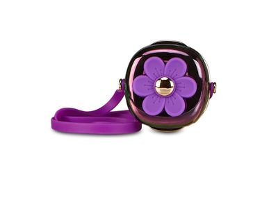 Mini ventilatore da collo viola e verde