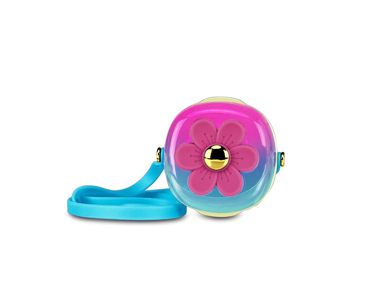 Mini ventilatore da collo fuxia e celeste