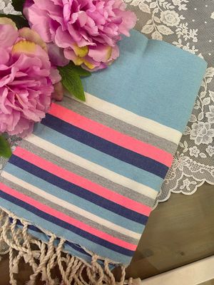 Telo fouta MU1 base celeste