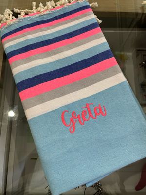 Telo fouta MU1 base celeste