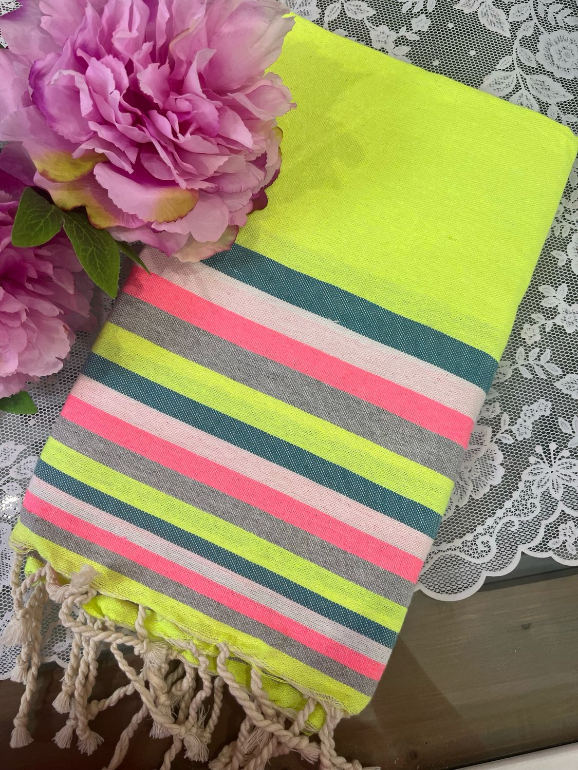 Telo fouta MU3 base giallo