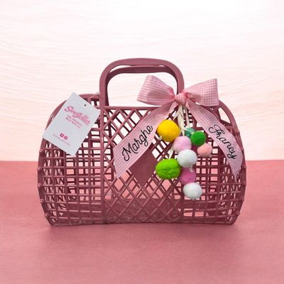 Borsa Sunjellies large blush rosa