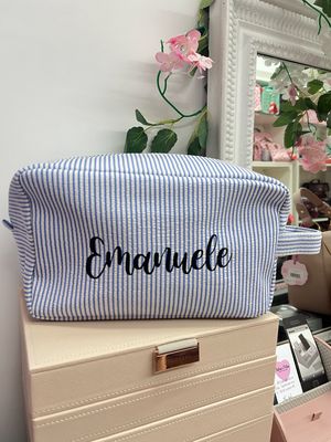 Maxi pochettone Marinaretto azzurro personalizzato