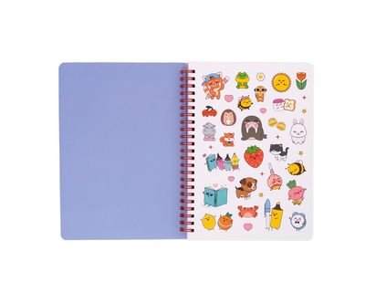 Quaderno A5 mr Wonderful fragole Sweet to the max con stickers