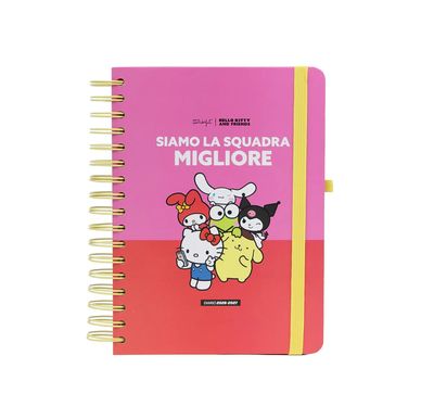 Diario Agenda scolastico 2026-2027 GG Hello Kitty&amp;Friends x Mr.Wonderful Giornaliero Grande  - Siamo la squadra migliore