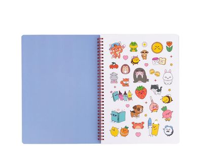 Quaderno A4 Mr. Wonderful fragole Sweet to the max con stickers