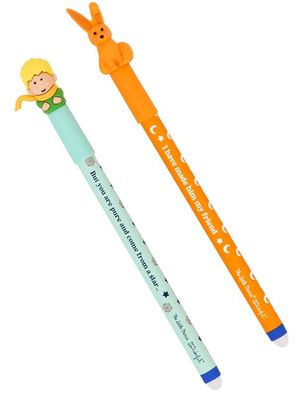 Set 2 penne cancellabili Mr Wonderful Il Piccolo Principe e Volpe