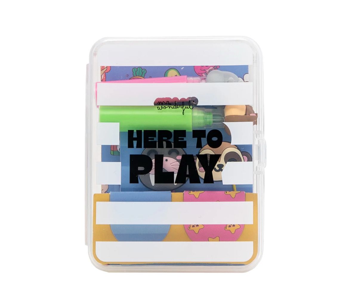 Kit per decorare la tua agenda Mr Wonderful - Here to play