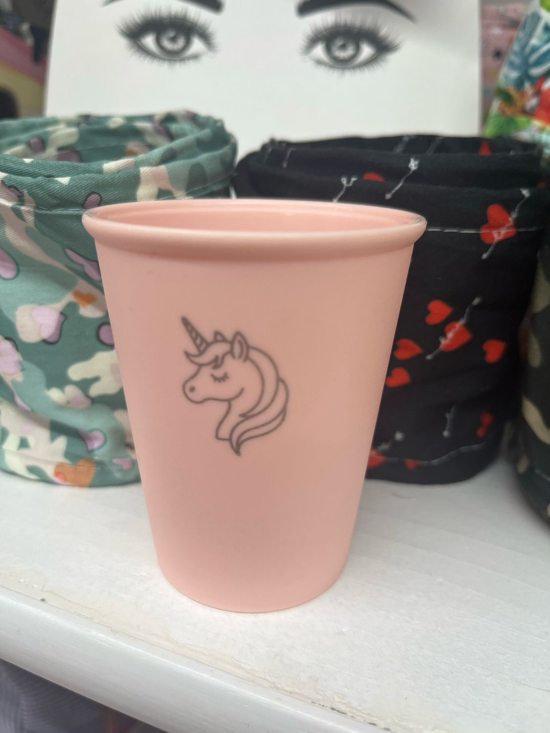 Bicchiere rosa unicorno Tutete