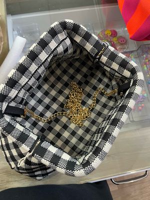 Clutch pasticcino quadretti neri