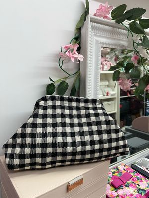 Clutch pasticcino quadretti neri