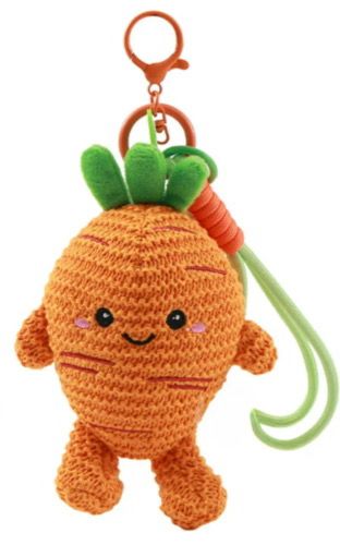 Portachiave uncinetto carota