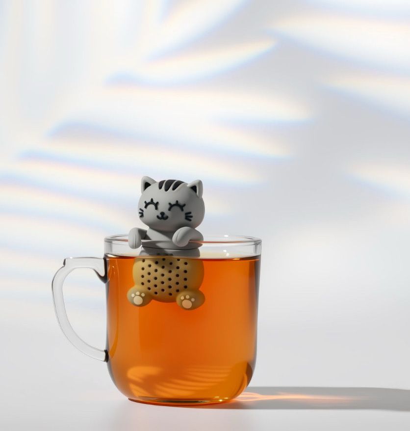 Infusore TeaBuddy gatto grigio