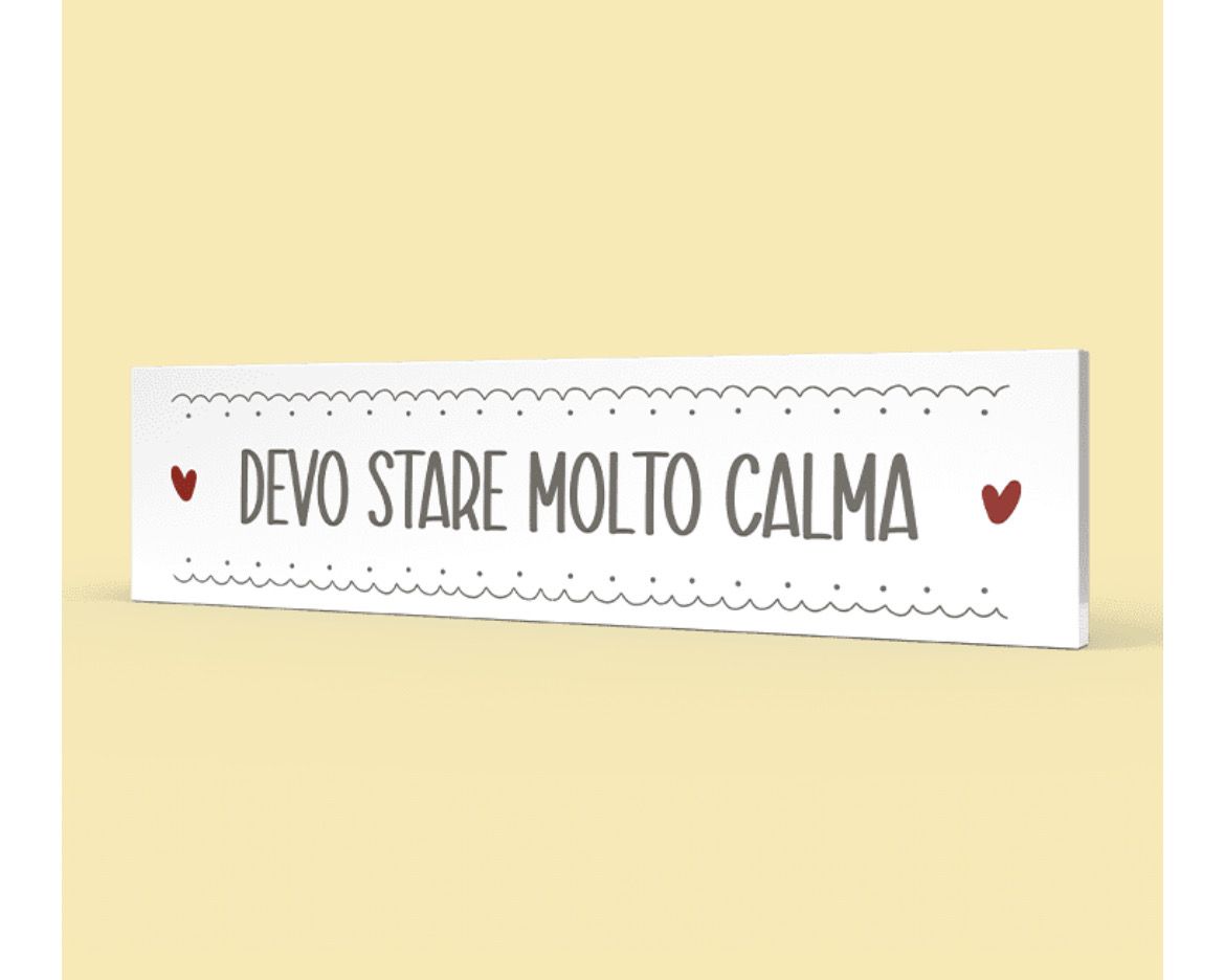 Quadro orizzontale medio - devo stare molto calma