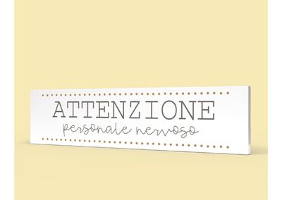 Quadro orizzontale medio - attenzione personale, nervoso